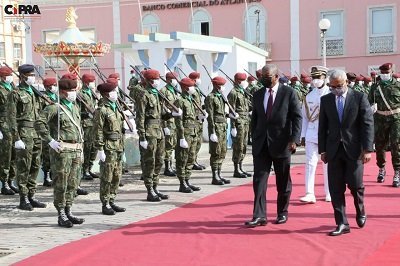 PRESIDENTE DA REPÚBLICA NO PALÁCIO DO GOVERNO DE CABO VERDE